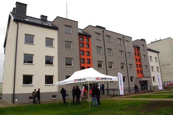 Widok na budynek mieszkalny 24M w Szczytnie 