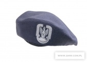 BERET KOLORU STALOWEGO-BEZ ROZMIARU 