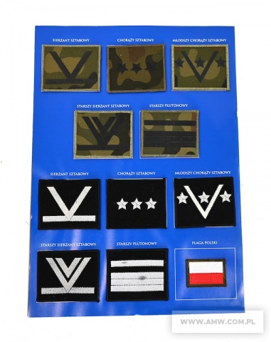 Oznaki stopni do kurtki 