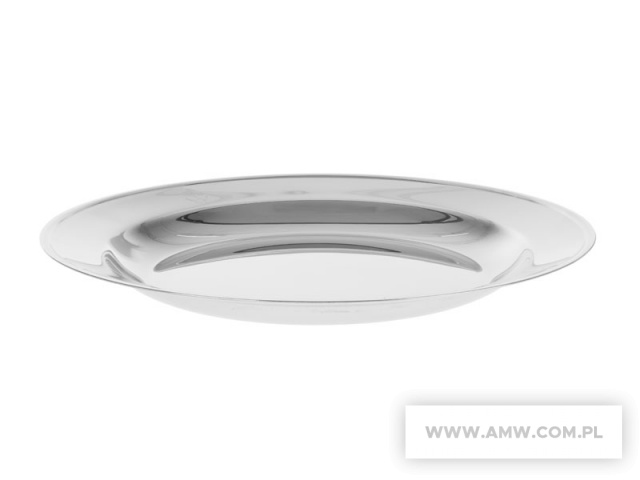 Talerz głęboki ze stali nierdzewnej z logo MW  