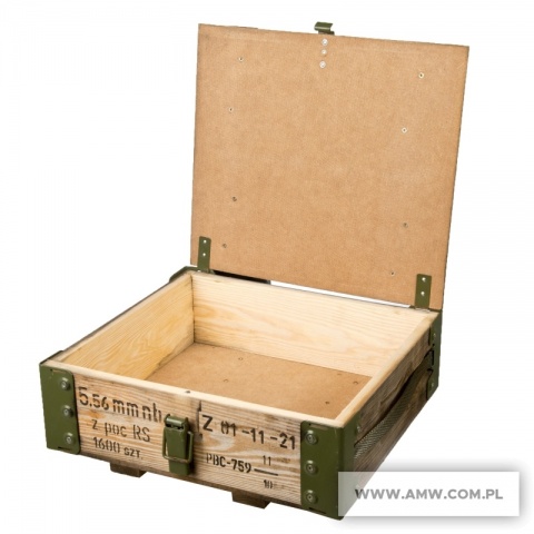 Skrzynka po amunicji drewniana 