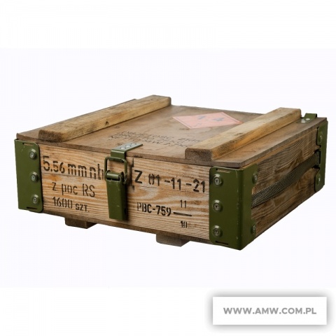 Skrzynka po amunicji drewniana 