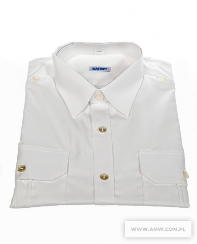 Koszulo-bluza oficerska z krótkim rękawem kolor biały 