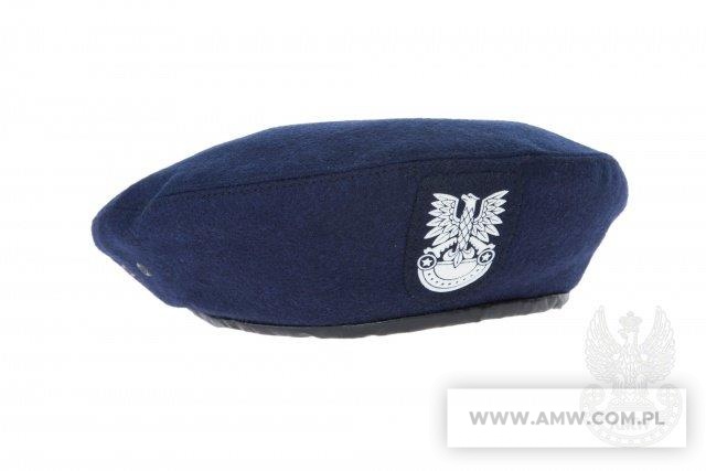 Beret z godłem kol. granatowego, brązowego, stalowego 