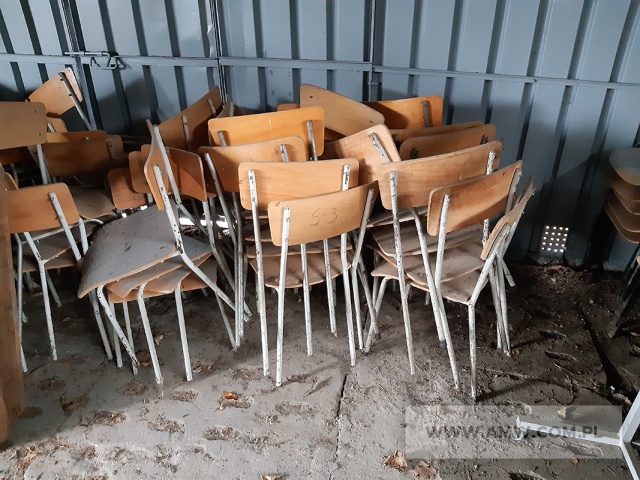 Krzesła biurowe na metalowej podstawie WP1-44 - pakiet w ilości 65 szt. 