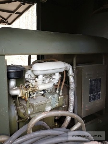 Polowa stacja zasilania do SKN-6 4KVA (4kW, 3x380V, 50Hz) na przyczepie  specjalnej 1,5 t 