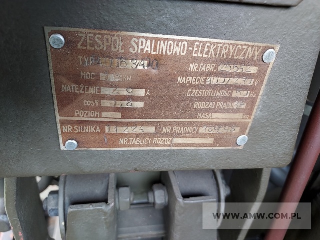 Polowa stacja zasilania SZ-2/S na samochodzie STAR-660M1 (z częściowym wyposażeniem, z wyciągarką), w tym m.in. ZSE PAD-16-3/400 (16 kW, 400/230 V, 50 Hz) itp. 