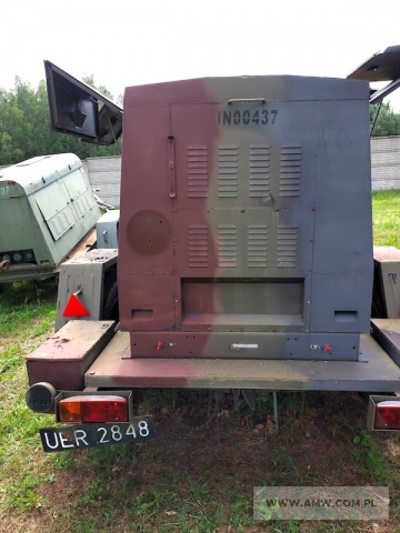 Zespół spalinowo-elektryczny PAD-20-3/400/P1 (20 kW, 380 V, 50 Hz) na przyczepie 1-os. (ładowność 1,5 t) 