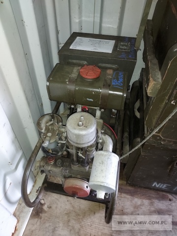 Elektrownia oświetleniowa EO-1-05 (z częściowym wyposażeniem) z PAB-2-1/230R (2 kW, 230 V, 50 Hz) na ramie 