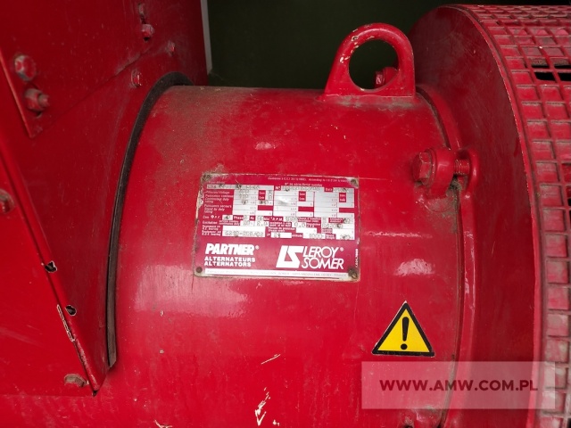 Agregat prądotwórczy FG WILSON V 110 (88 kW, 400/231 V, 50 Hz) na ramie (silnik VOLVO PENTA TD610G) 