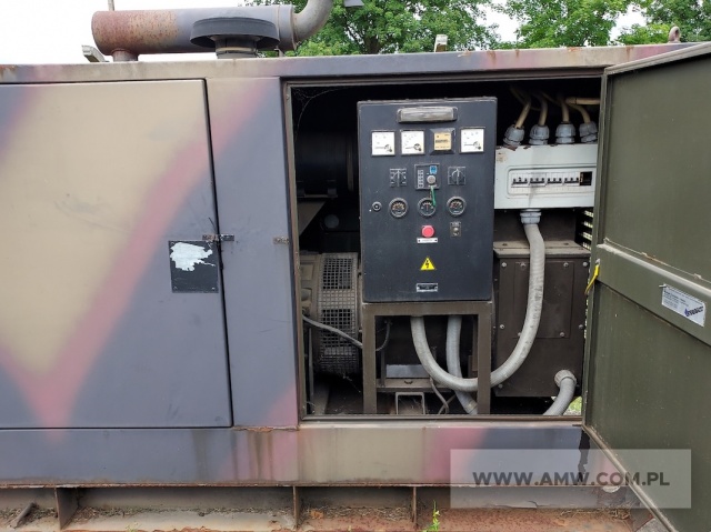 Agregat prądotwórczy CUMMINS 100 kVA (80 kW, 380/220 V, 50 Hz) na ramie (silnik wysokoprężny CUMMINS) 