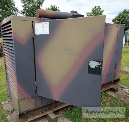 Agregat prądotwórczy CUMMINS 100 kVA (80 kW, 380/220 V, 50 Hz) na ramie (silnik wysokoprężny CUMMINS) 