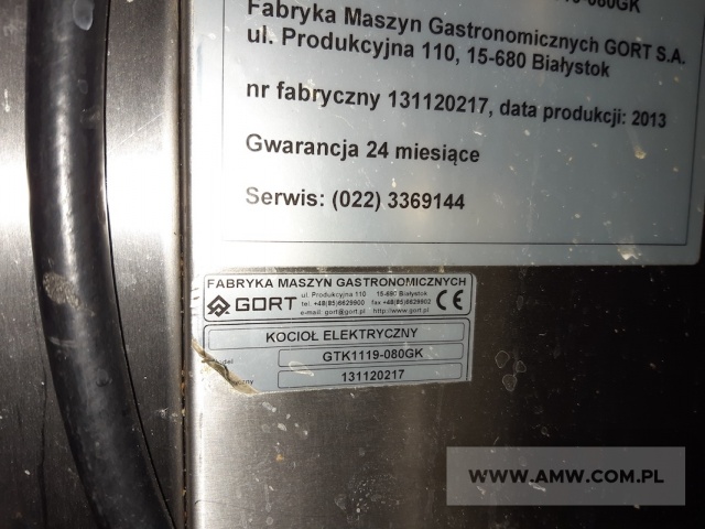 Kocioł warzelny elektryczny prost. 150 l 