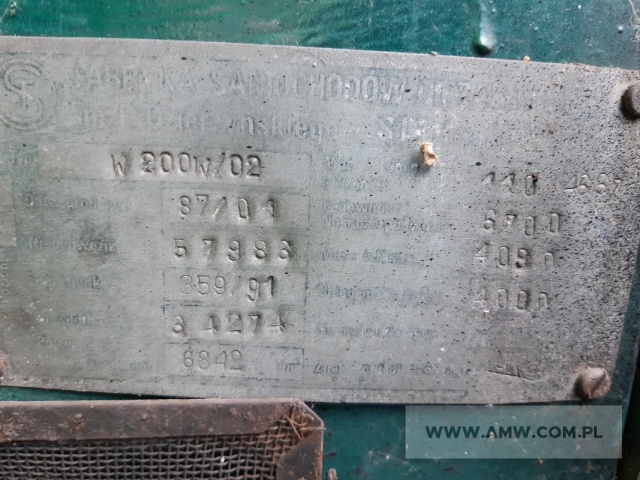Samochód wywrotka średniej ładowności STAR W200-801 