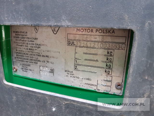 Mikrobus LUBLIN 3314 2,4 4TC90 (brak lewego lusterka, uszkodzona podsufitka) 