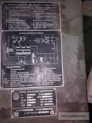 Zespół spalinowo-elektryczny PAB-2-1/230/R (2kW, 1x230V, 50Hz) na ramie 