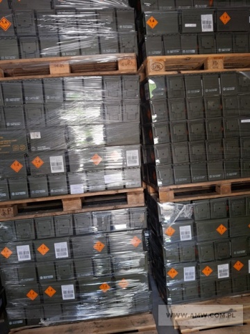 Pudełko M2A1 na amunicję (metalowe 307x185x155 mm) - pakiet zawierający 1.800 szt. 