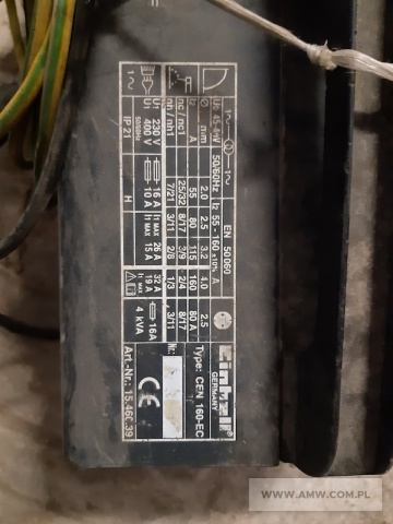 Narzędzia warsztatowe - pakiet zawierający 6 poz. asort. (wg oddzielnego wykazu), w tym: agregat sprężarkowy, młoty udarowo-obrotowe, spawarki i wiertarka udarowa 