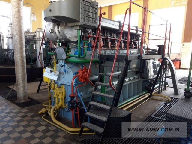 Instalacja do wytwarzania sprężonego powietrza (do demontażu, z częściowym ukompletowaniem) - pakiet zawierający 6 poz. asort., w tym: sprężarka powietrza bezsmarowa 6B8-B6 – 2 szt., zbiornik na sprężone powietrze 5800 l 25MPA 8109X1230 – 2 szt., zespół prądotwórczy 8 BAH-22 z generatorem GD10-560-50/02 (560 kVA, 400 V, 50 Hz) – 2 szt. 