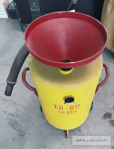 Zbiornik na zużyty olej (opróżniany pod ciśnieniem) typ ZO-80 - pakiet zawierający 2 szt. 