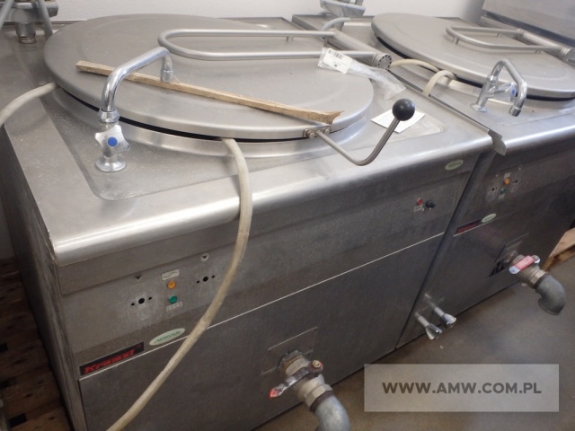 Sprzęt gastronomiczny - pakiet zawierający 6 poz. asort. (wg oddzielnego wykazu), w tym m.in.: kotły warzelne, waga, zmywarki itp. 