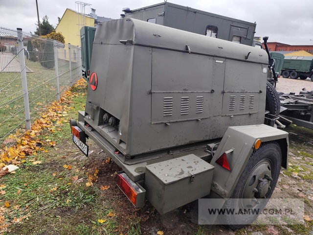 Zespół spalinowo-elektryczny PAD 16-3/400/R-S (16 kW,400V, 50Hz) na przyczepie 1-os. (ładowność 1,5 t) 