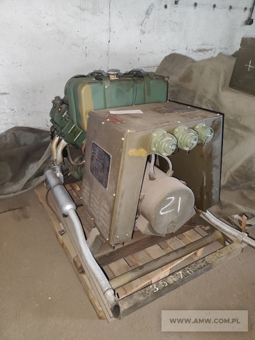 Zespół spalinowo-elektryczny PAD-8-3/400/01/R (8 kW, 400V, 50Hz) na ramie 