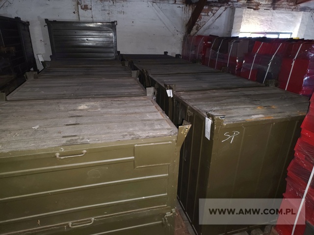 Pojemniki metalowe (73 szt. różnego typu) - pakiet zawierający 7 poz. asort. (wg oddzielnego wykazu) 