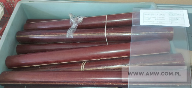 Tekstolit i polonit - pakiet zawierający 6 poz. asort. (wg oddzielnego wykazu), w tym: tekstolit - pręty różnego typu i polonit 