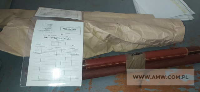 Tekstolit i polonit - pakiet zawierający 6 poz. asort. (wg oddzielnego wykazu), w tym: tekstolit - pręty różnego typu i polonit 