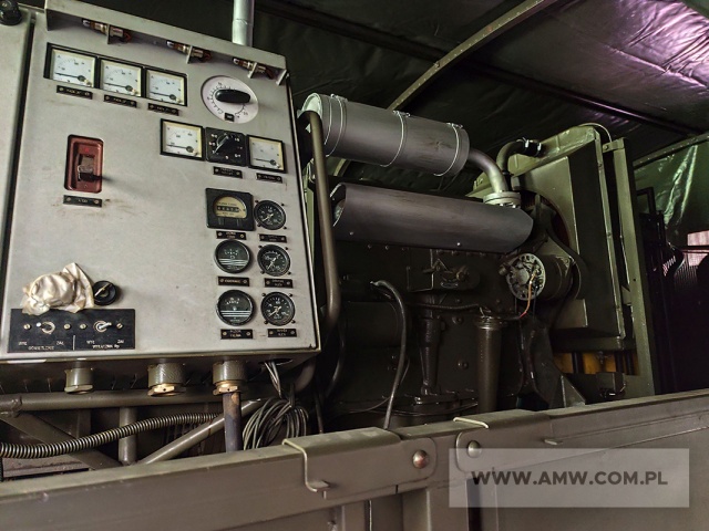 Agregat prądotwórczy PAD 36 (16 kW, 400V, 50Hz) na przyczepie 2- osiowej D-46S (przeznaczona do WSB-2) 