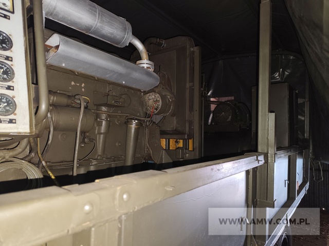 Agregat prądotwórczy PAD 36 (16 kW, 400V, 50Hz) na przyczepie 2- osiowej D-46S (przeznaczona do WSB-2) 