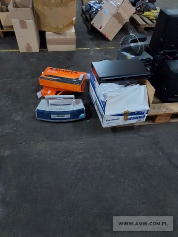 Sprzęt kulturalno-oświatowy - pakiet zawierający 46 poz. asort. (wg oddzielnego wykazu), w tym m.in.: magnetowidy, monitory, odbiorniki TV, kserokopiarki itp. 