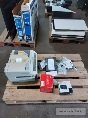 Sprzęt kulturalno-oświatowy - pakiet zawierający 46 poz. asort. (wg oddzielnego wykazu), w tym m.in.: magnetowidy, monitory, odbiorniki TV, kserokopiarki itp. 