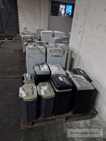 Niszczarki różne (83 szt.) - pakiet zawierający 83 poz. asort. (wg oddzielnego wykazu) 