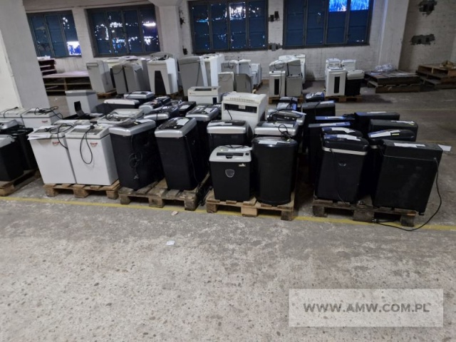 Niszczarki różne (120 szt.) - pakiet zawierający 120 poz. asort. (wg oddzielnego wykazu) 