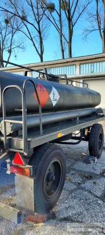 Cysterna paliwowa 4M3 na przyczepie D-46A CP-4 