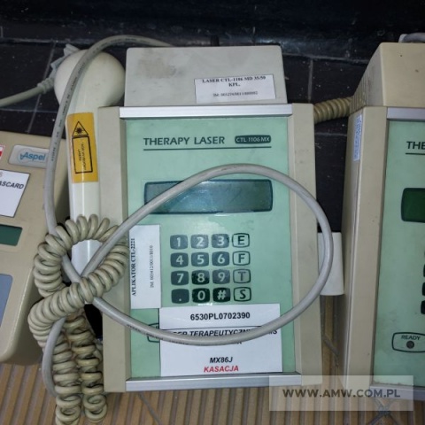 Sprzęt medyczny - pakiet zawierający 7 poz. asort. (wg oddzielnego wykazu), w tym m.in.: autoklawy, ultrasonograf, pompa infuzyjna, lasery terapeutyczne, szczudła itp.  