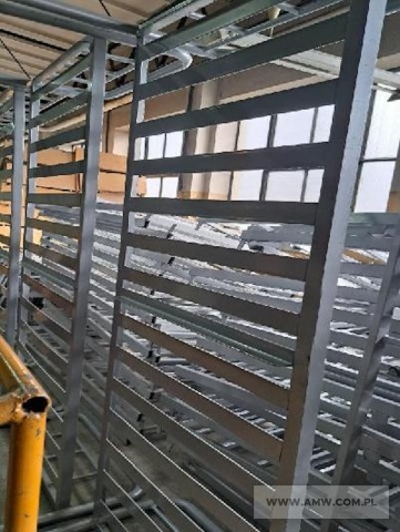 Łóżko metalowe 1-osobowe 2100 x 850 x 700 mm - pakiet zawierający 39 szt. 