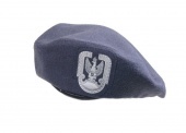 BERET KOLORU STALOWEGO-BEZ ROZMIARU 