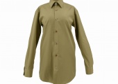 Koszula koloru khaki z długim rękawem  