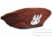 Beret kolor brązowy 