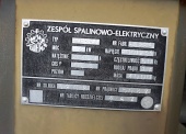 Zespół spalinowo-elektryczny PAD-8-3/400/P1 (8 kW, 380 V, 50 Hz) na przyczepie 1-os. (ładowność 0,8 t) 