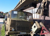 Żuraw samochodowy DS-0101R na samochodzie JELCZ 325 (zatarty silnik, udźwig 10 t) 