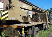 Żuraw samochodowy DS-0101R na samochodzie JELCZ 325 (zatarty silnik, udźwig 10 t) 