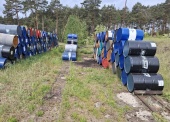 Zużyte opakowania zawierające pozostałości substancji niebezpiecznych lub nimi zanieczyszczone (zużyte pojemniki po produktach mps: metalowe – 1.501 kg, plastikowe – 1.599 kg) /kod odpadu 15 01 10*/ 