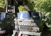 Żuraw R-101 na samochodzie JELCZ-325 (udźwig 10 ton) 