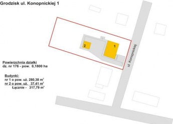 Wykaz nieruchomości przeznaczonej do sprzedaży w drodze przetargu ustnego nieograniczonego - Grodzisk ul. Konopnickiej - zdjęcie 5 