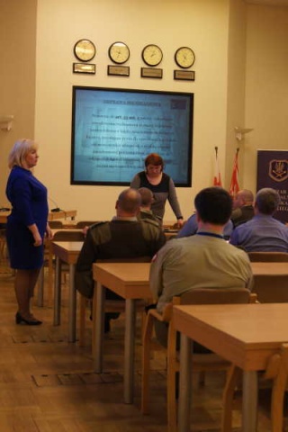 Spotkania przedstawicieli Oddziału Regionalnego w Warszawie Agencji Mienia Wojskowego z żołnierzami w Sztabie Generalnym 21.04.2016 r. - zdjęcie 3 