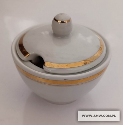 Musztardniczka - chrzaniczka porcelanowa 